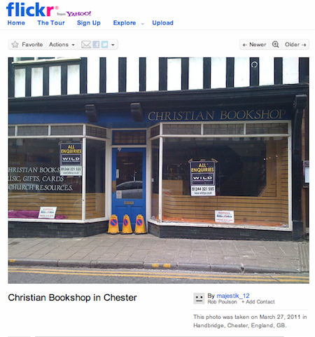 Former SPCK Bookshop in Chester, 27/03/2011